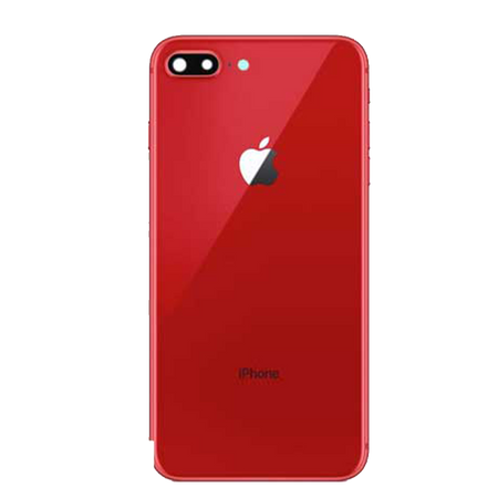 Tapa trasera iPhone 8 plus con lente rojo